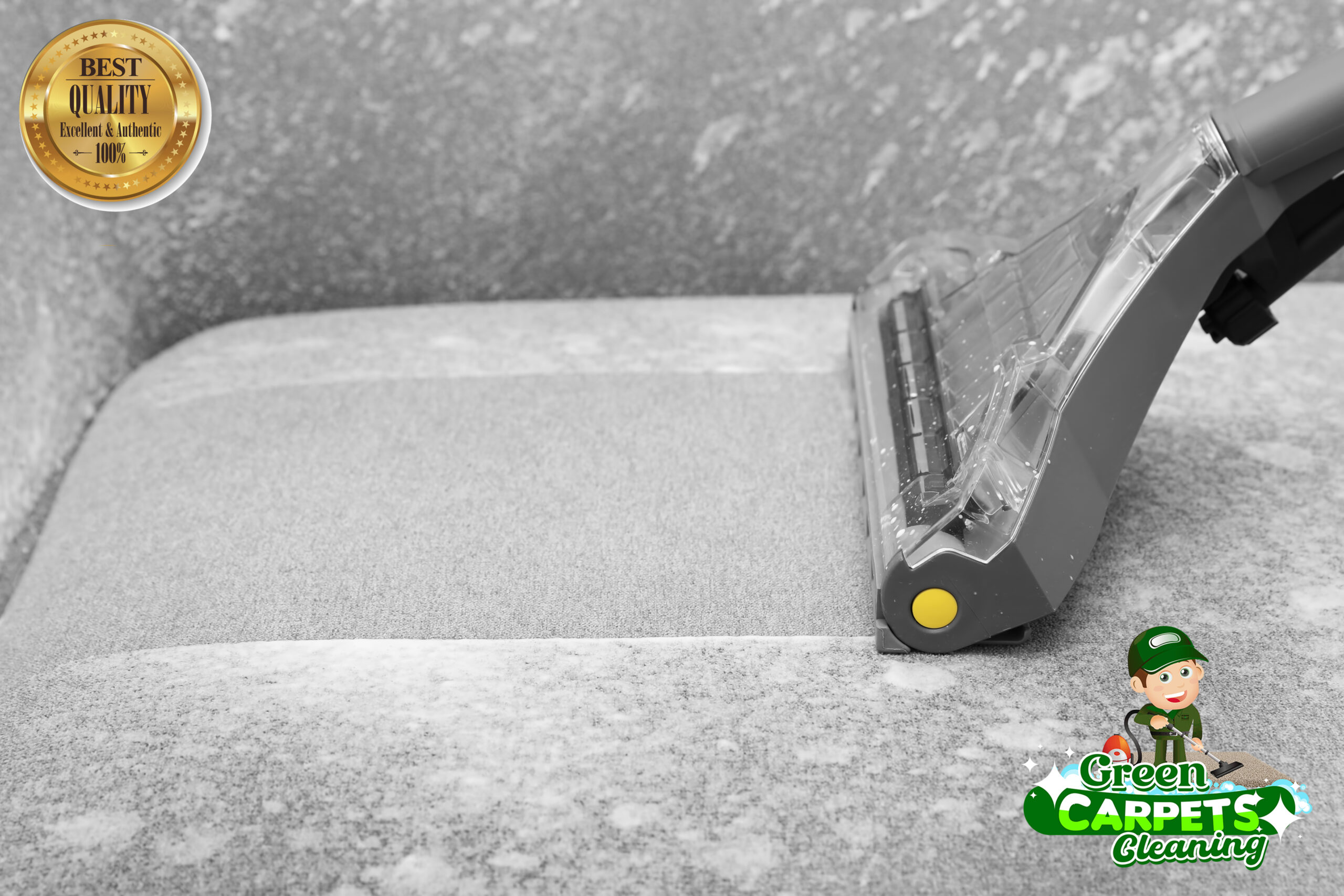 Removing,Dirt,From,Sofa,With,Upholstery,Cleaner,,Closeup