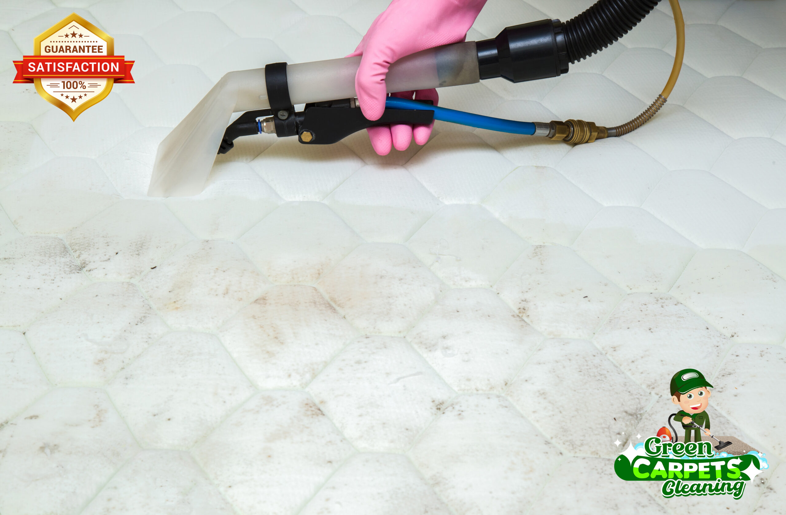 Mattress,Or,Bed,Chemical,Cleaning,With,Professionally,Extraction,Method.,Clean